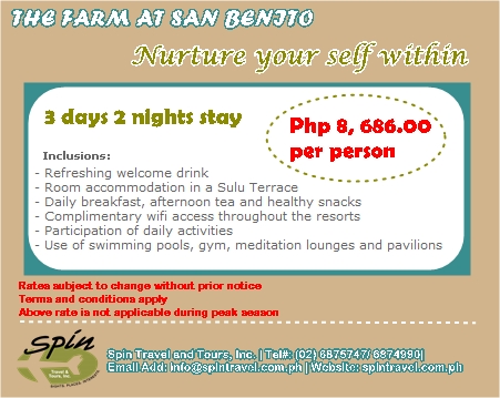 The Farm At San Benito Spin Travel Tours Inc